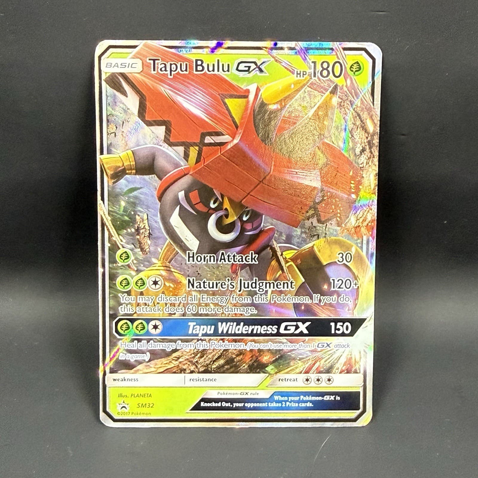 Pokémon Tapu Bulu GX SM32 LP Full Art Black Star Promo