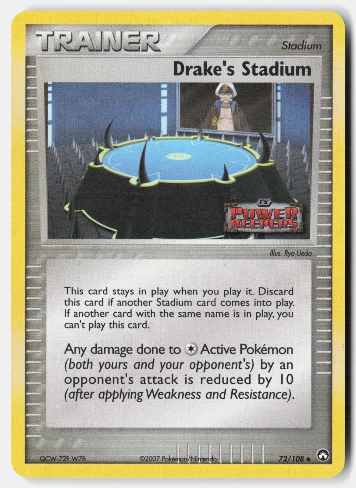 Drake's Stadium 72/108 Uncommon Power Keepers Pokemon Lightly Played