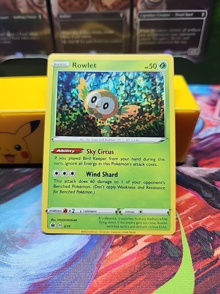 Pokémon TCG Rowlet McDonald's Promos 2022 2/15 Holo Holo Rare