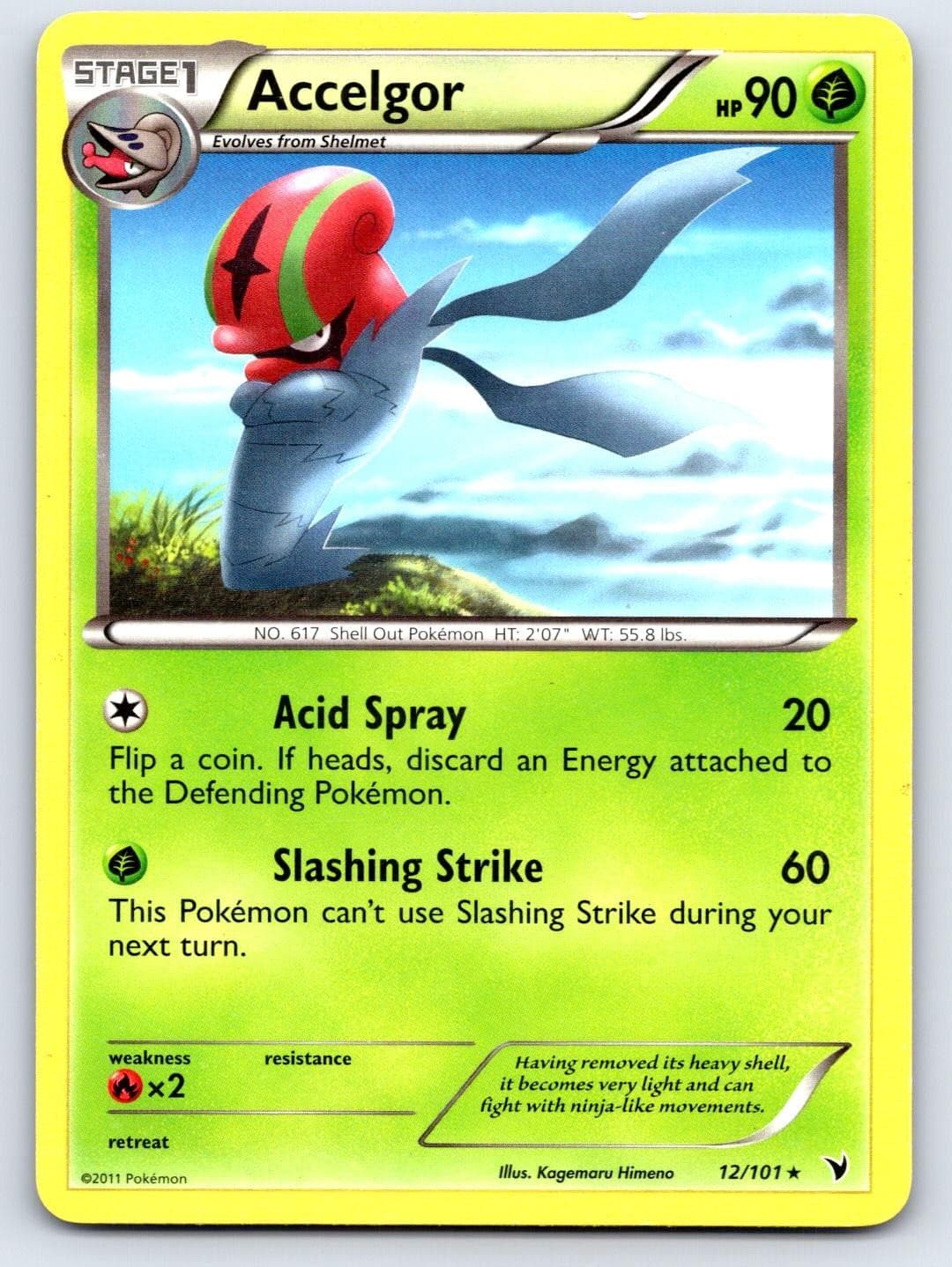 Accelgor 12/101 Rare Noble Victories Pokemon