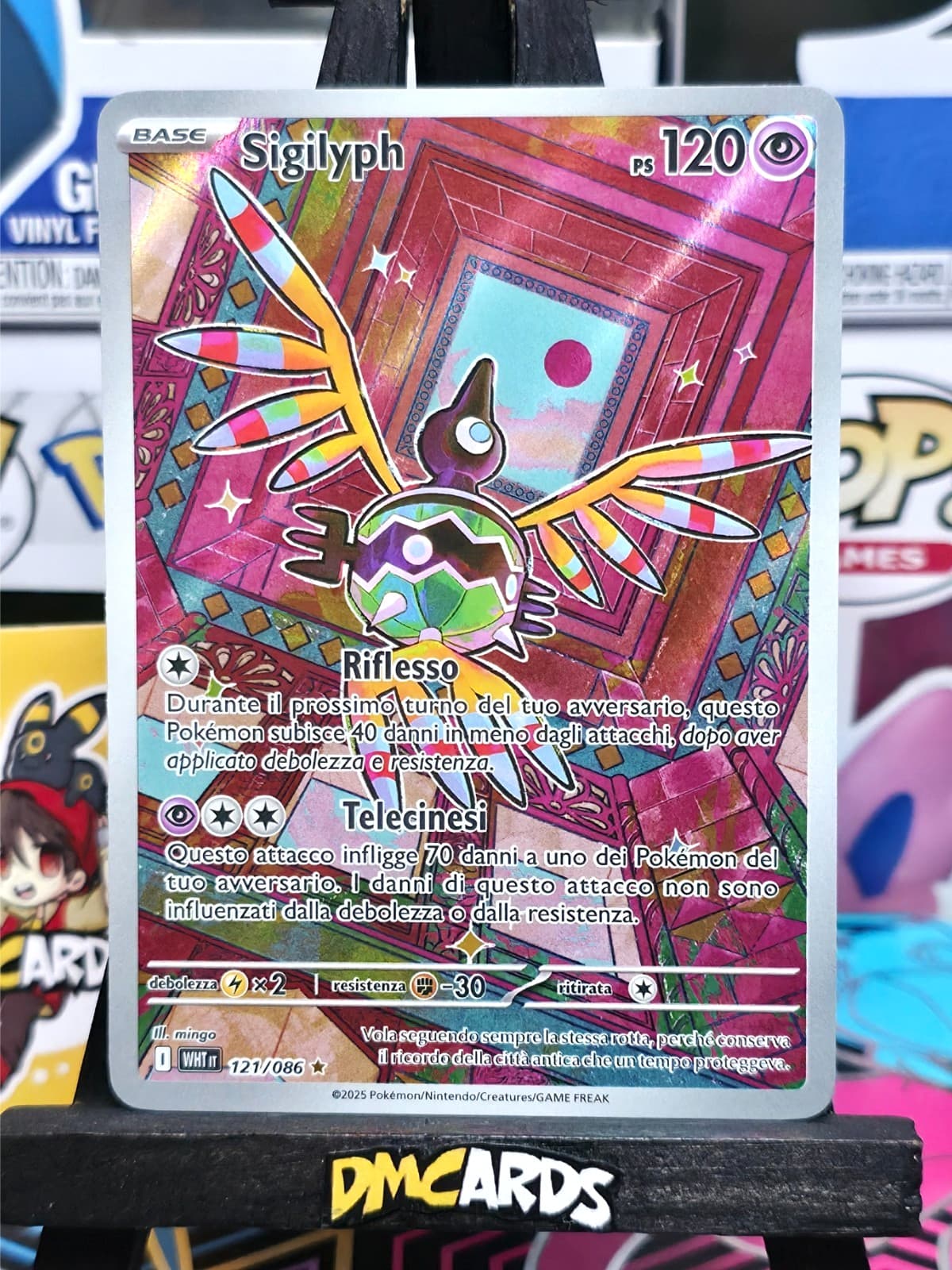 Pokemon Sigilyph 121/086 | Fuoco Bianco WHT Italiano | Near Mint