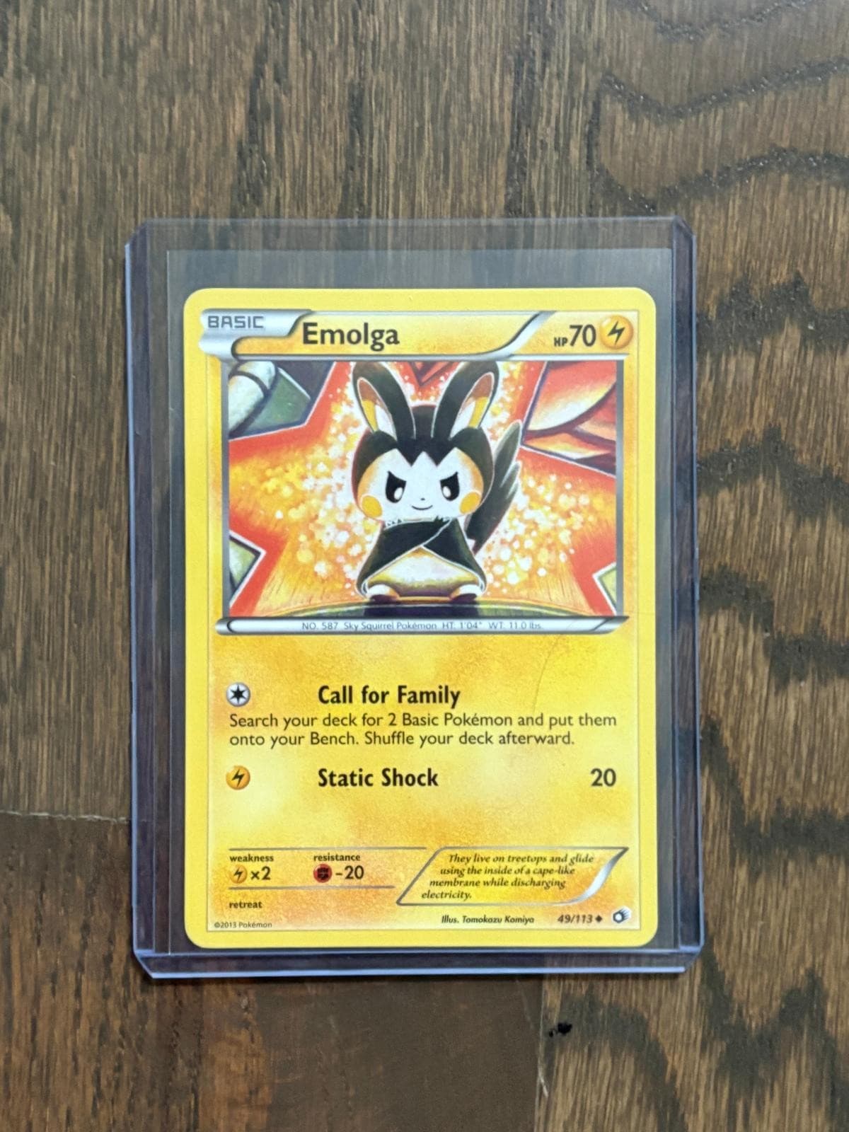 Emolga 49/113 Uncommon Legendary Treasures Pokemon Lightly Played
