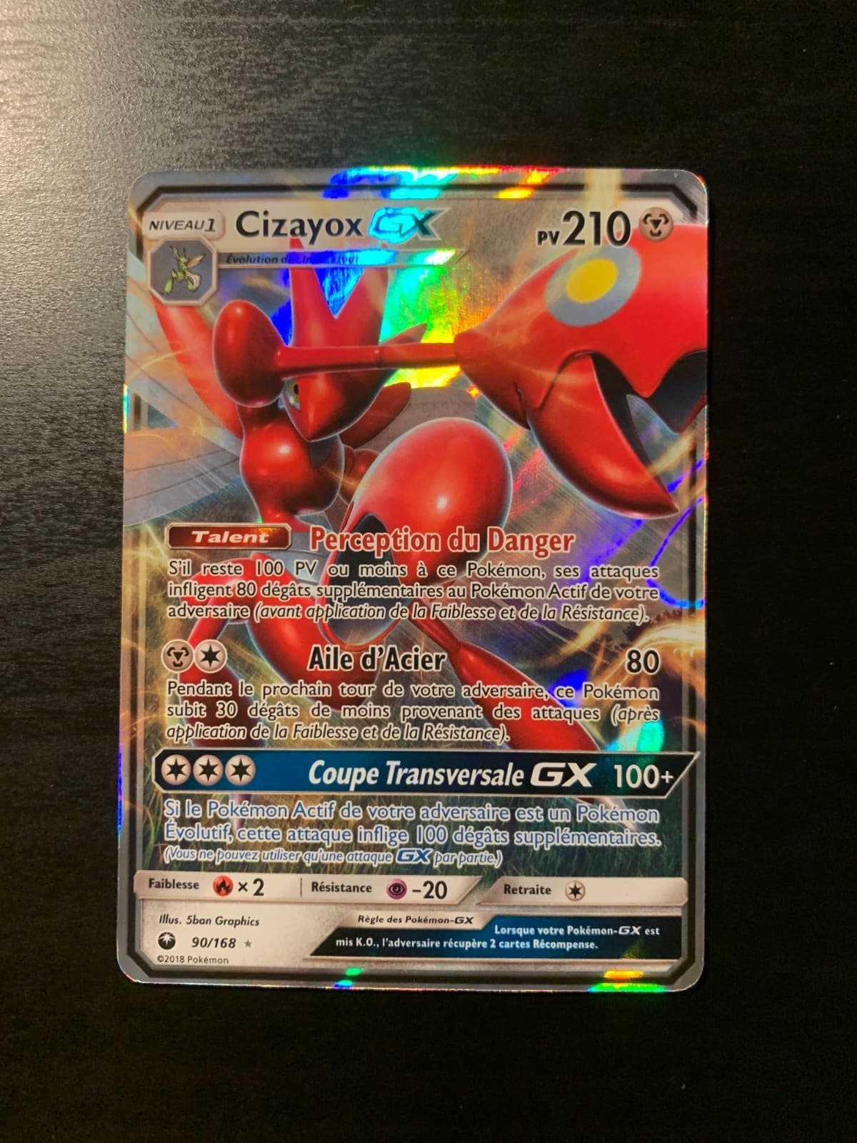 Carte Pokémon Cizayox GX 90/168 SL7 Soleil & Lune Tempête Céleste FR NEUF