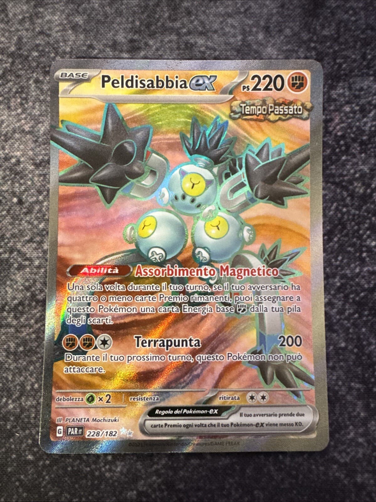 POKEMON ITa CARD PELDISABBIA EX FULL ART 228/182  PARADOSSO TEMPORALE