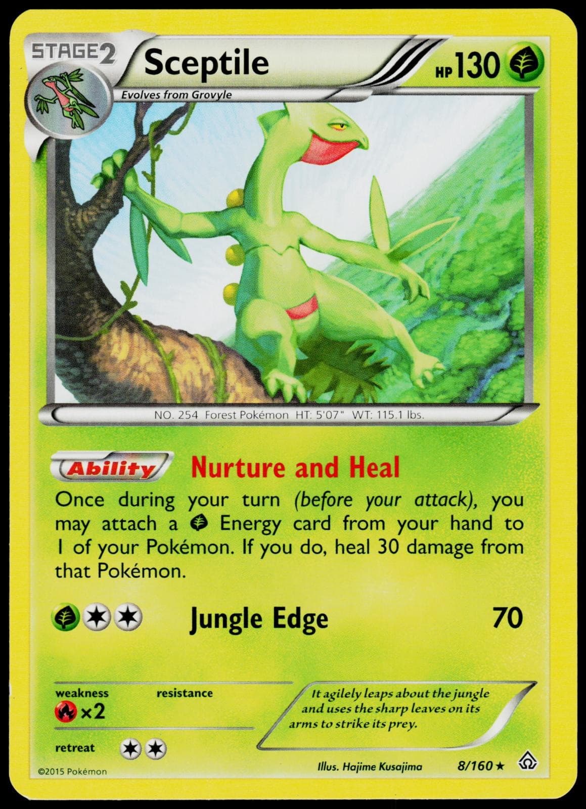 Sceptile 8/160 Primal Clash - Pokemon LP (Rare)