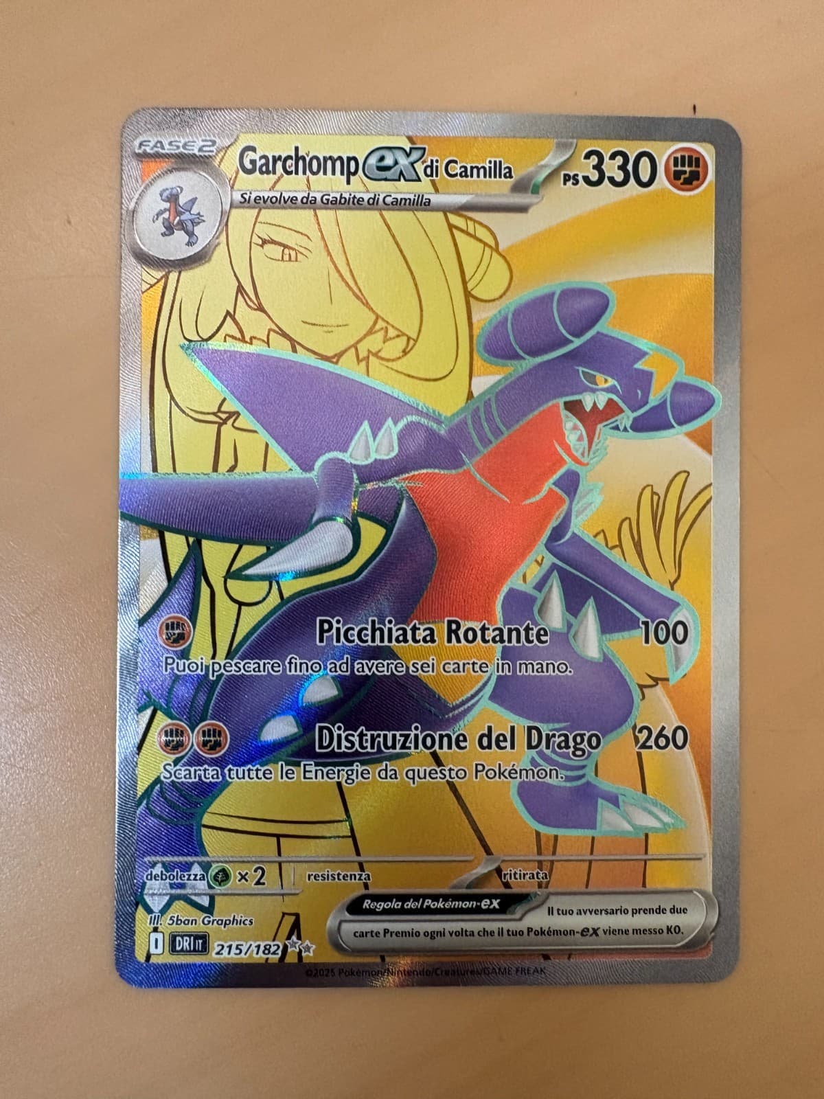 Garchomp Ex di Camilla 215/182 - DRI Pokemon Rivali Predestinati - Ita NM