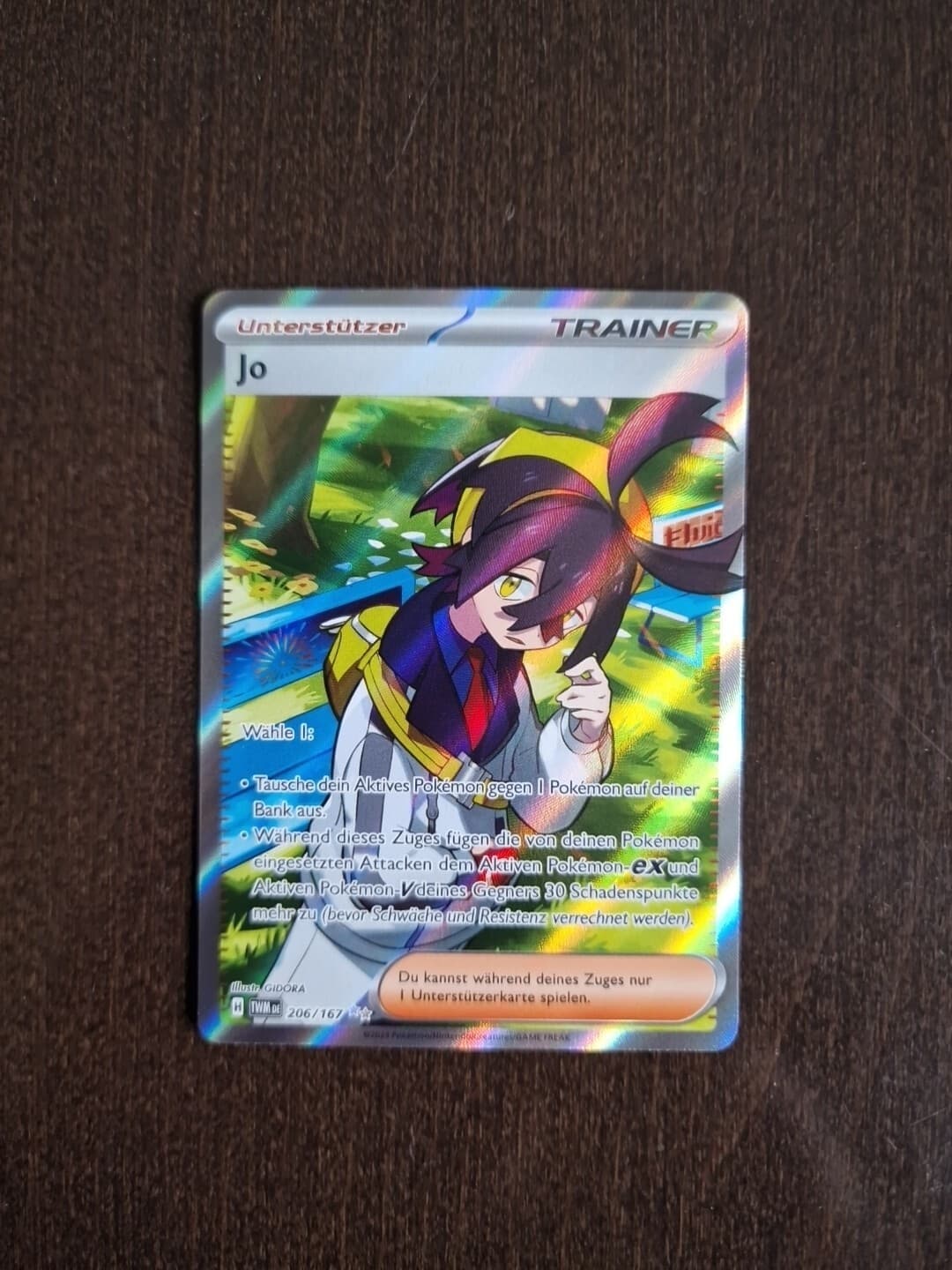 Pokemon Karte Trainer Jo Maskerade im Zwielicht 206/167 NM Deutsch Einzelkarten