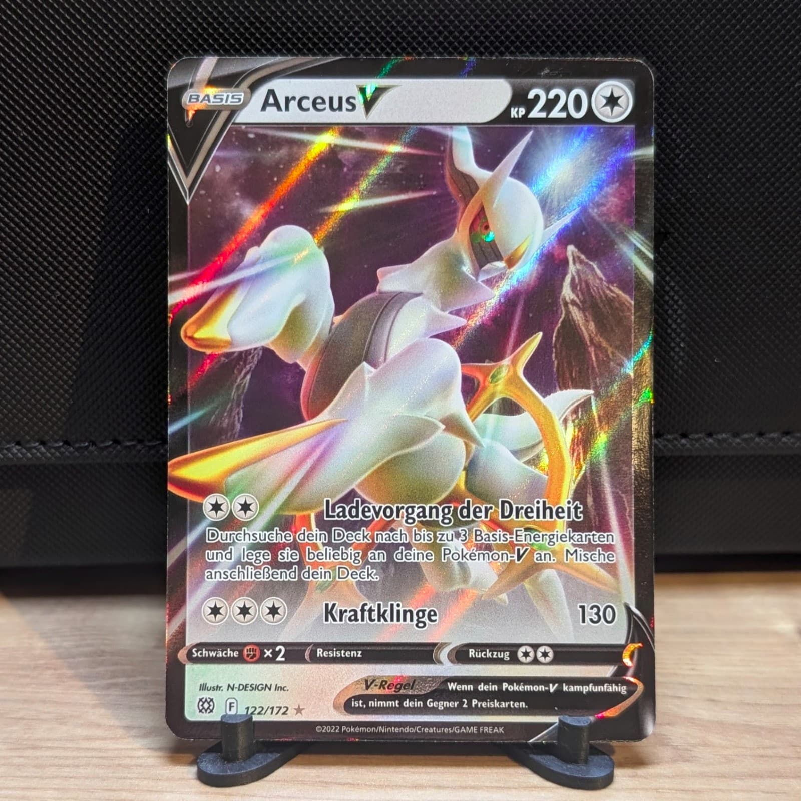 Arceus V 122 Strahlende Sterne Farblos NM Pokémon Karte