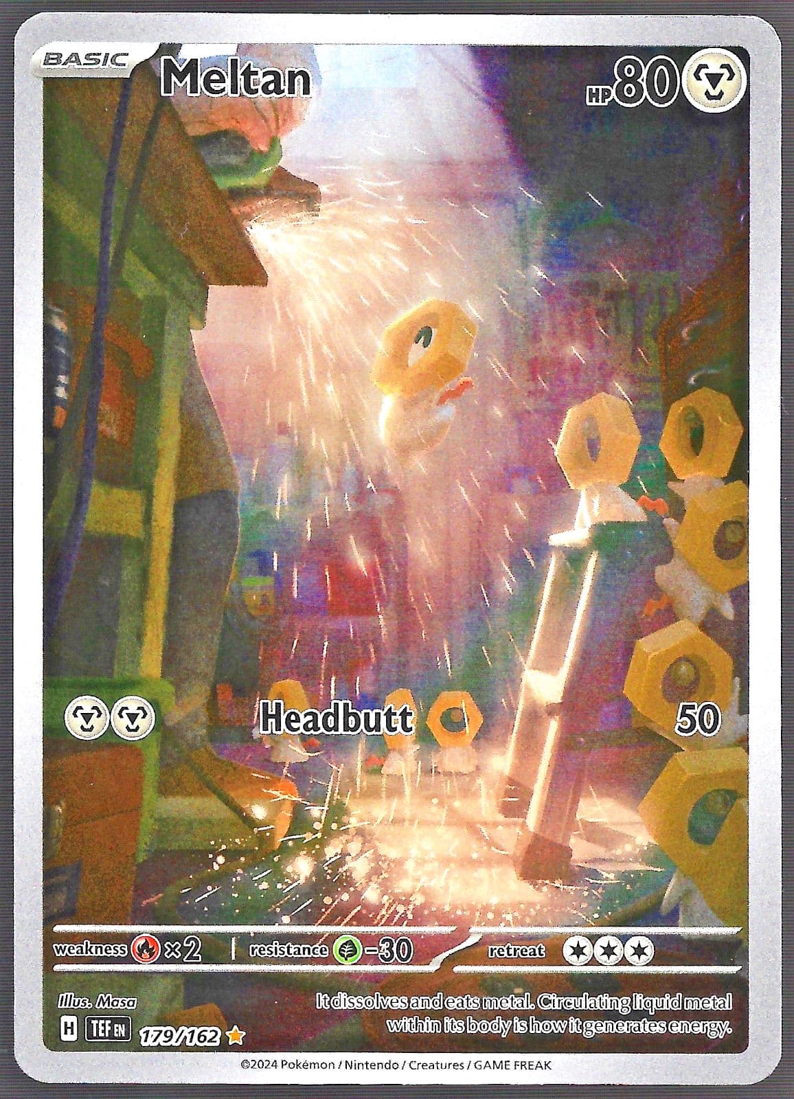 Pokémon Meltan 179/162 Temporal Forces Illustration Rare IR Holo NM
