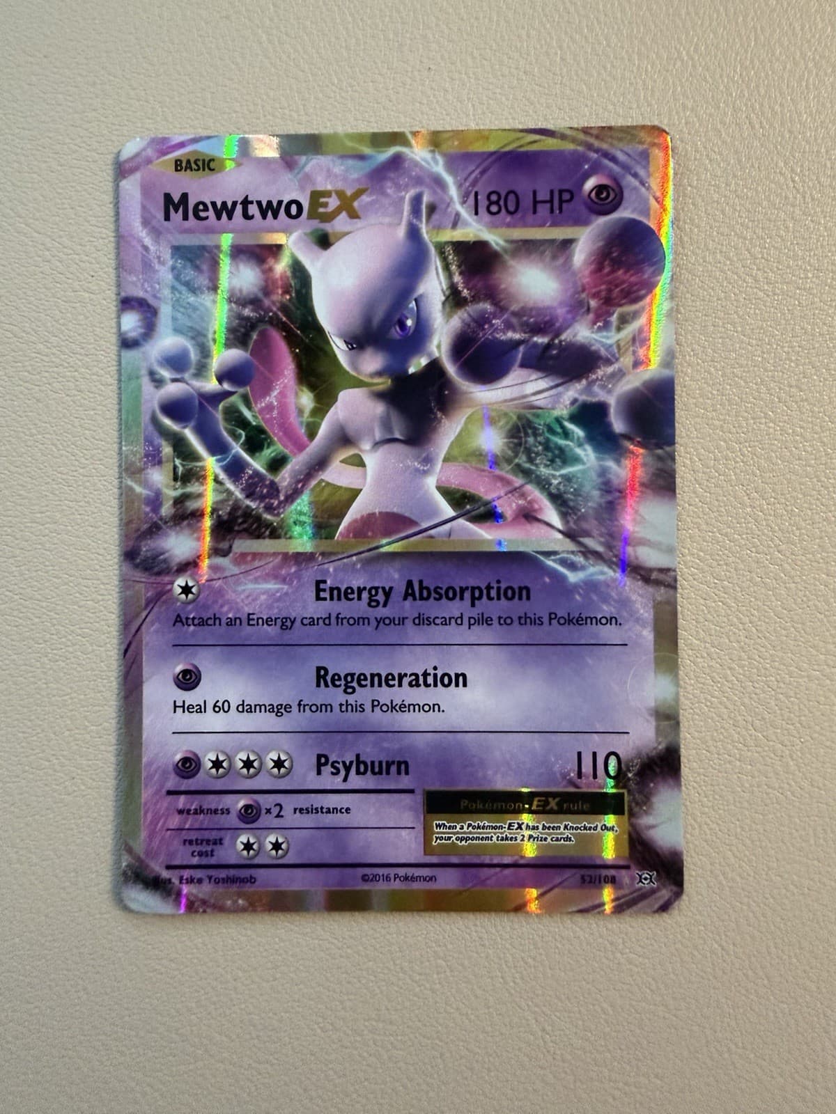 Pokemon - Evolutions - Mewtwo EX 52/108 Brand New Mint Pack Fresh