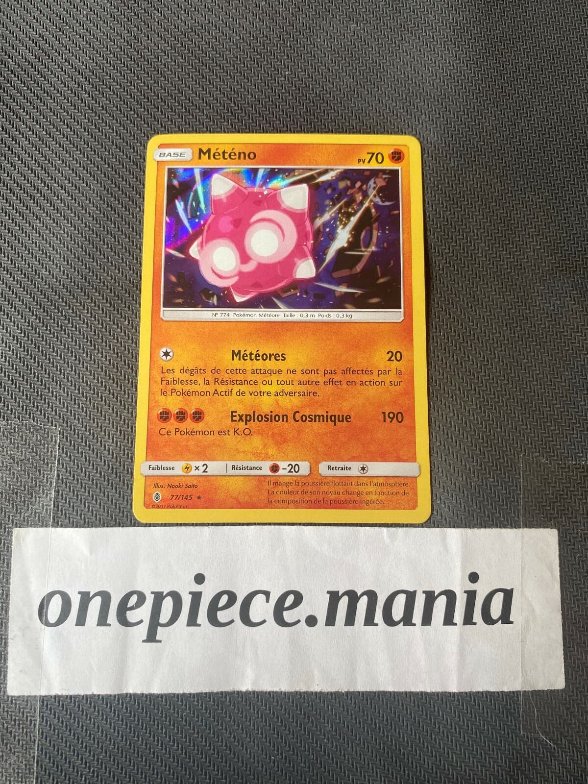 Carte Pokémon Météno 77/145 Holo SL2 Gardiens Ascendants FR