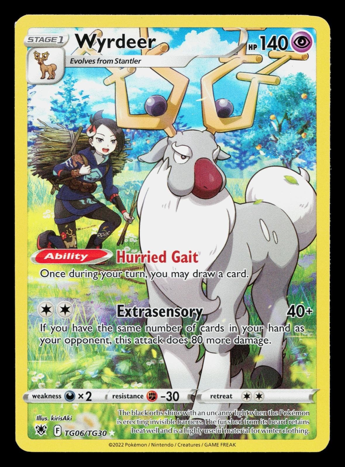 WYRDEER TG06/TG30 HOLO ASTRAL RADIANCE TRAINER GALLERY POKEMON LP
