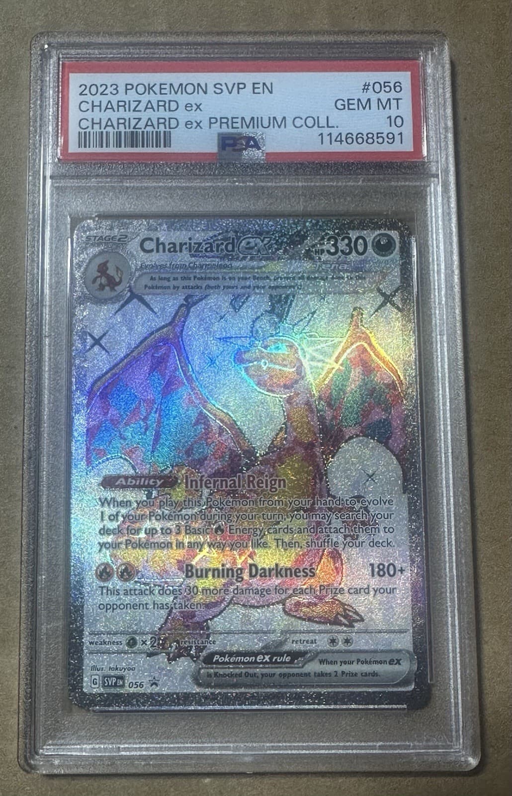 Pokemon 2023 Charizard ex 056/SVP Black Star Promo GEM MINT PSA 10