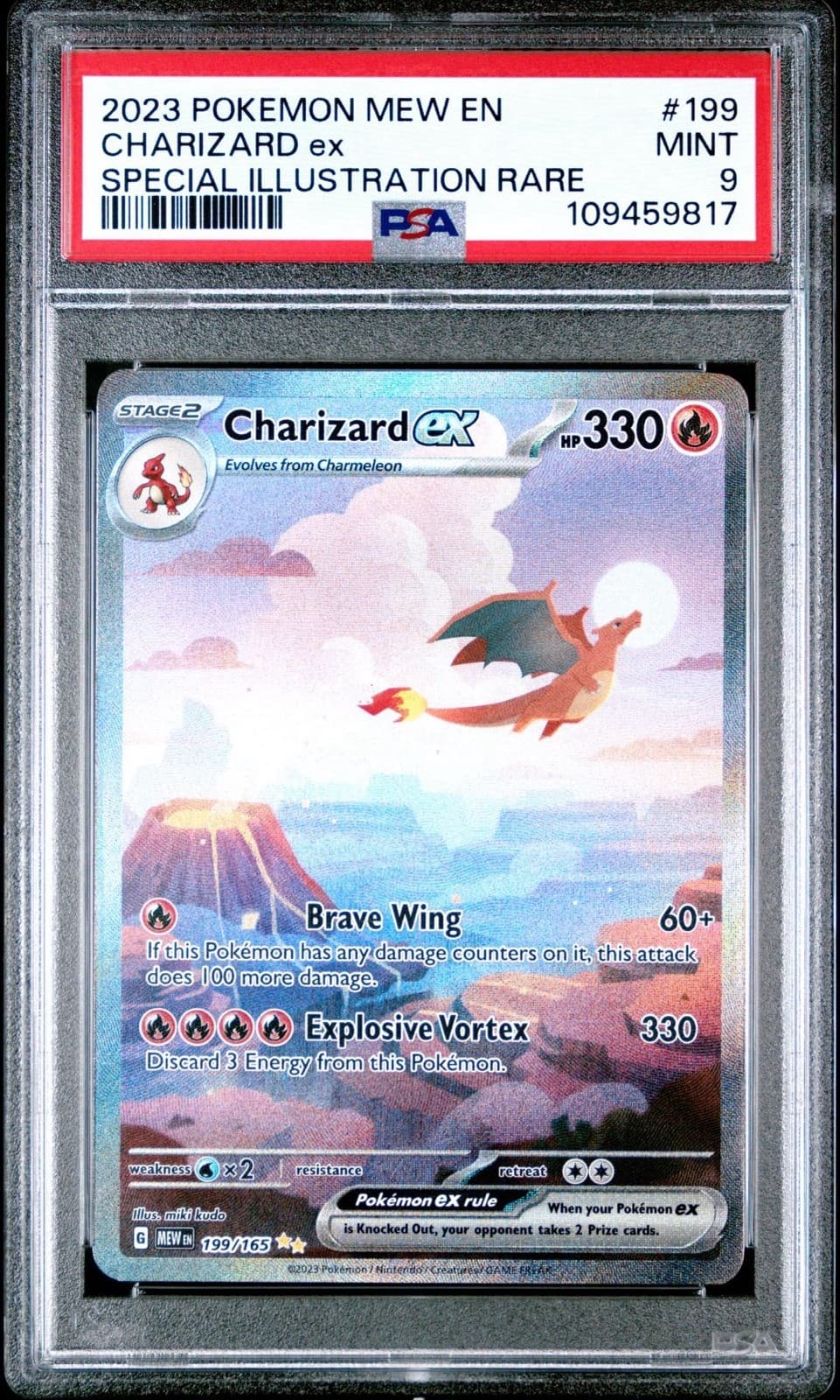 Charizard ex PSA 9 - 199/165 Scarlet & Violet - 151