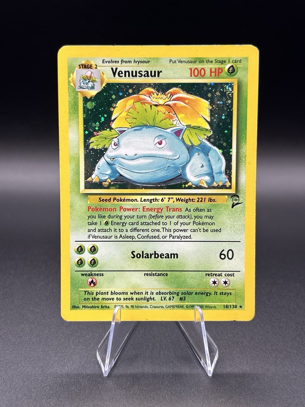 Venusaur Base Set 2 18/130 Pokemon Card MP+