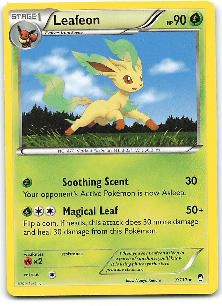 Leafeon 7/111 Rare Furious Fists Pokemon