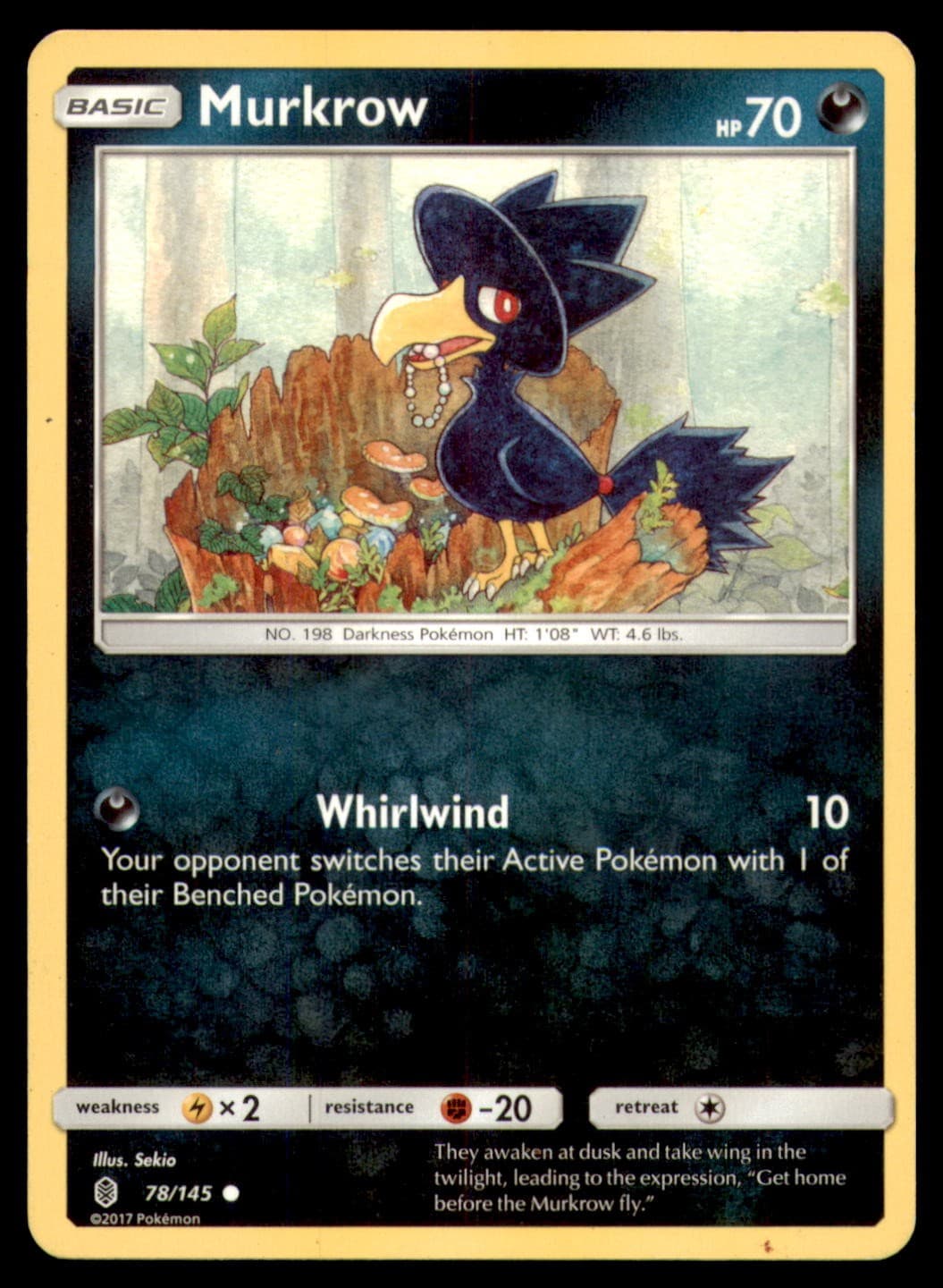 Murkrow 78/145 Guardians Rising 2017