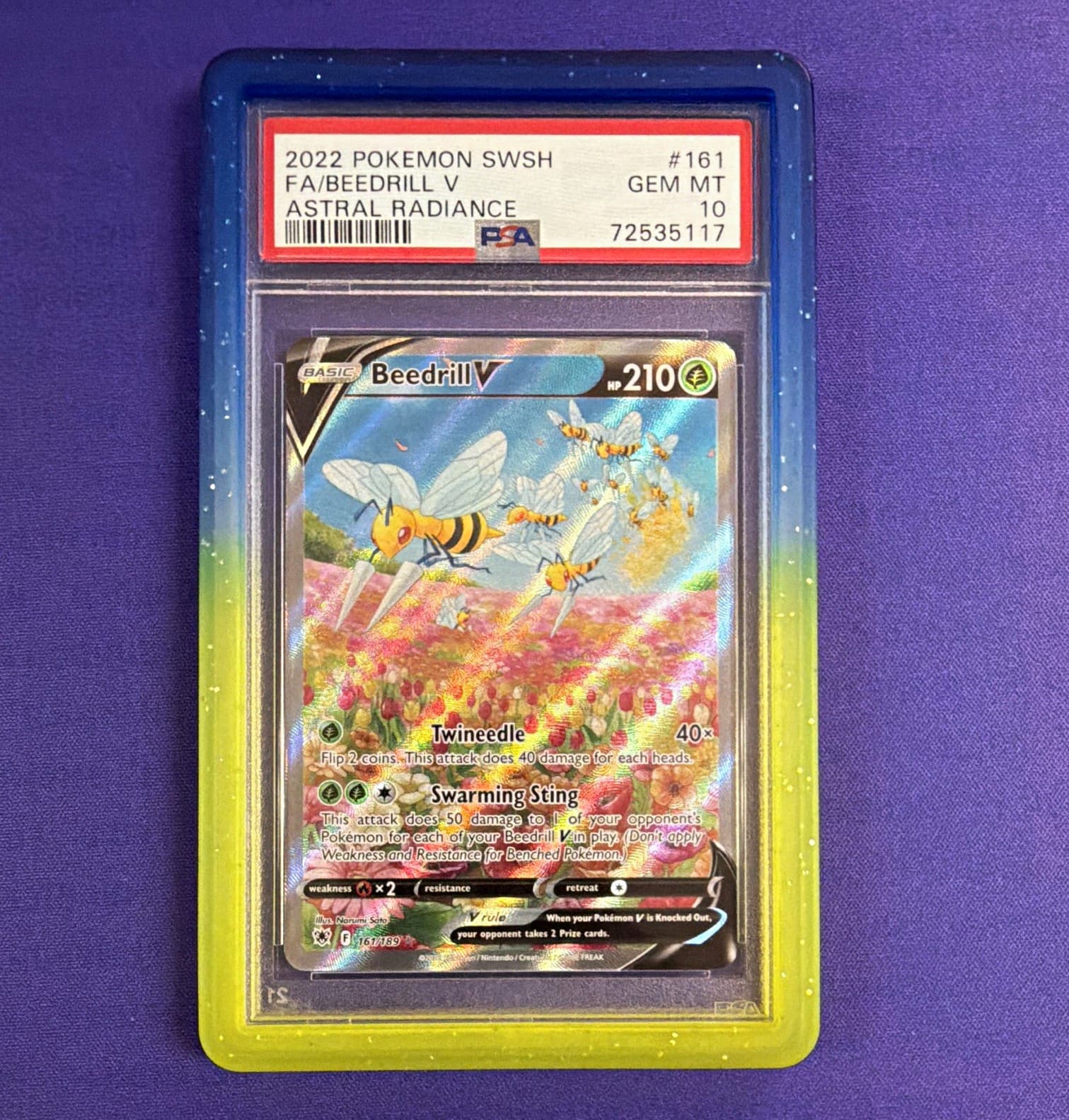 Beedrill V 161/189 Astral Radiance Alt Full Art Holo PSA 10 Eng 72535117