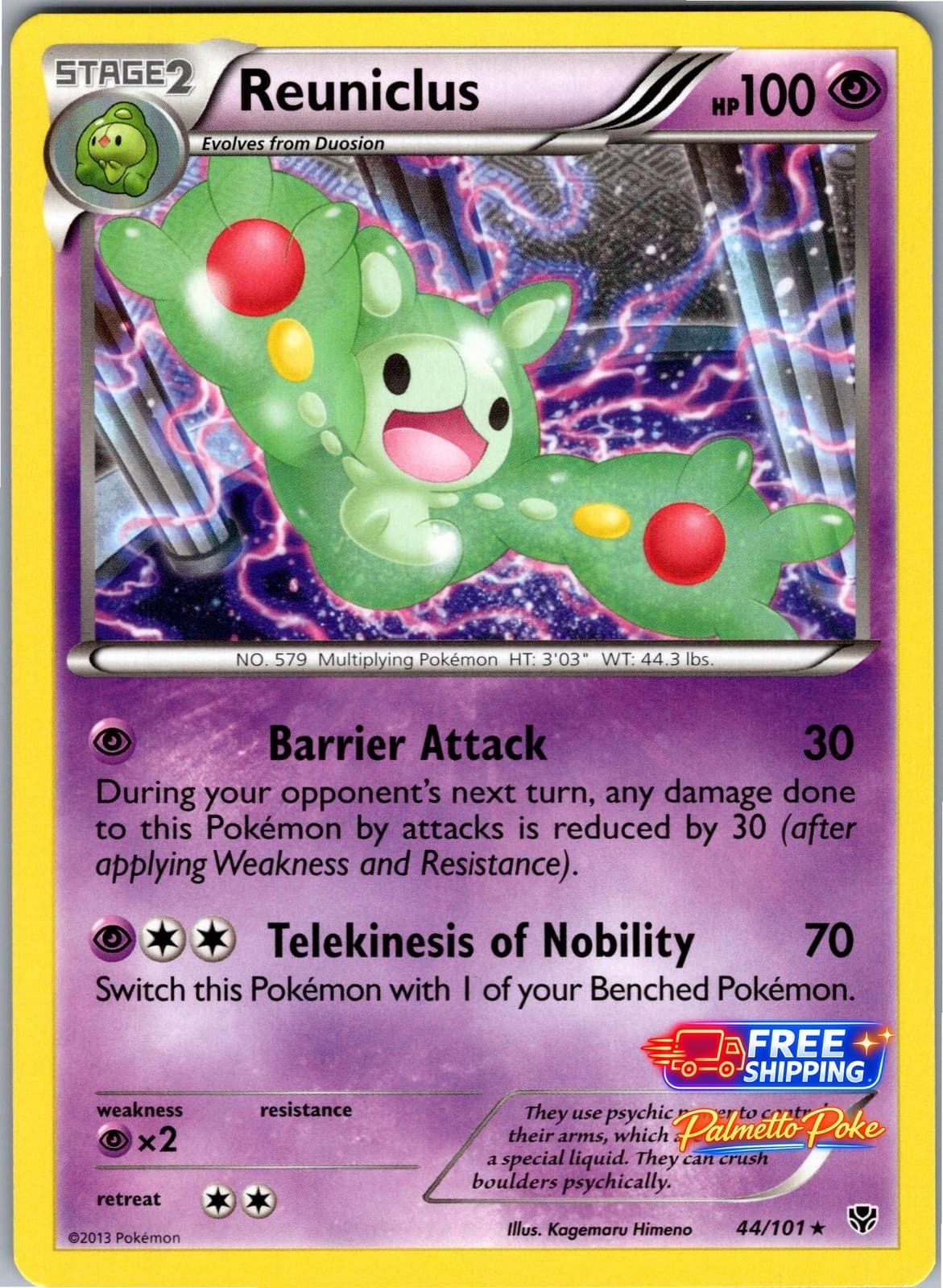 Reuniclus 44/101 Rare Plasma Blast Pokemon NM/LP