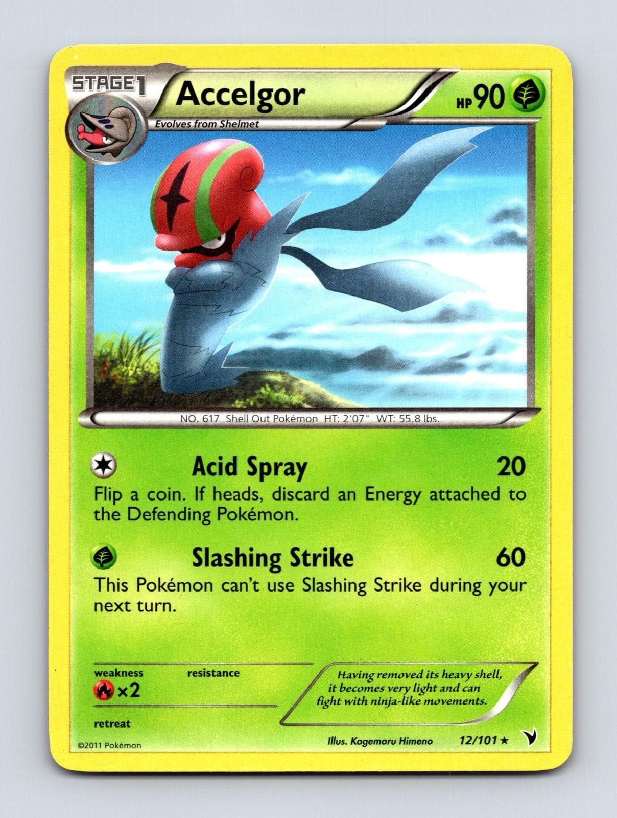 ACCELGOR 12/101 RARE NOBLE VICTORIES POKEMON MP
