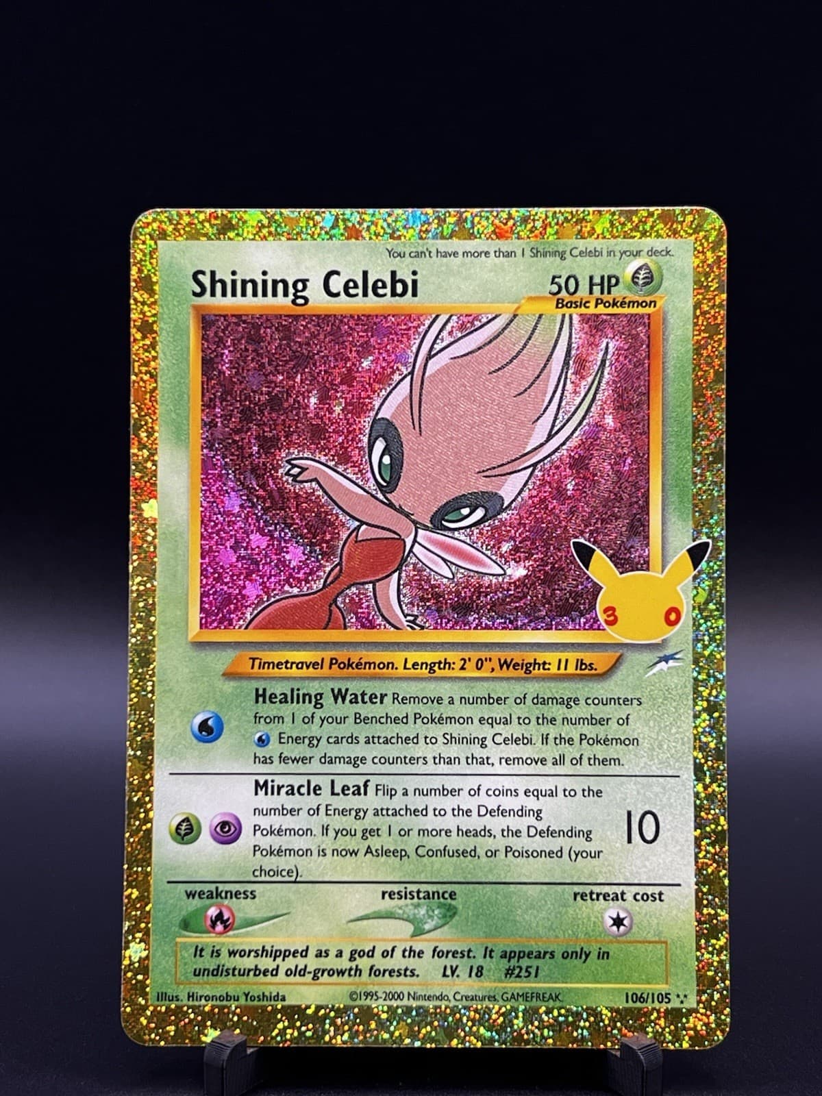 Shining Celebi 106/105 Classic Collection Pokemon 30th Celebration 2026 M/NM