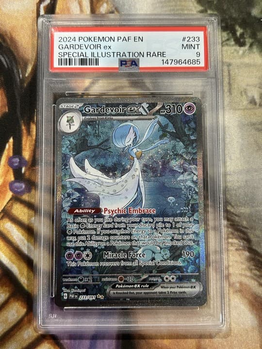 Gardevoir ex 233/091 Pokemon Paldean Fates SIR Full Art English Holo - PSA 9 🔥