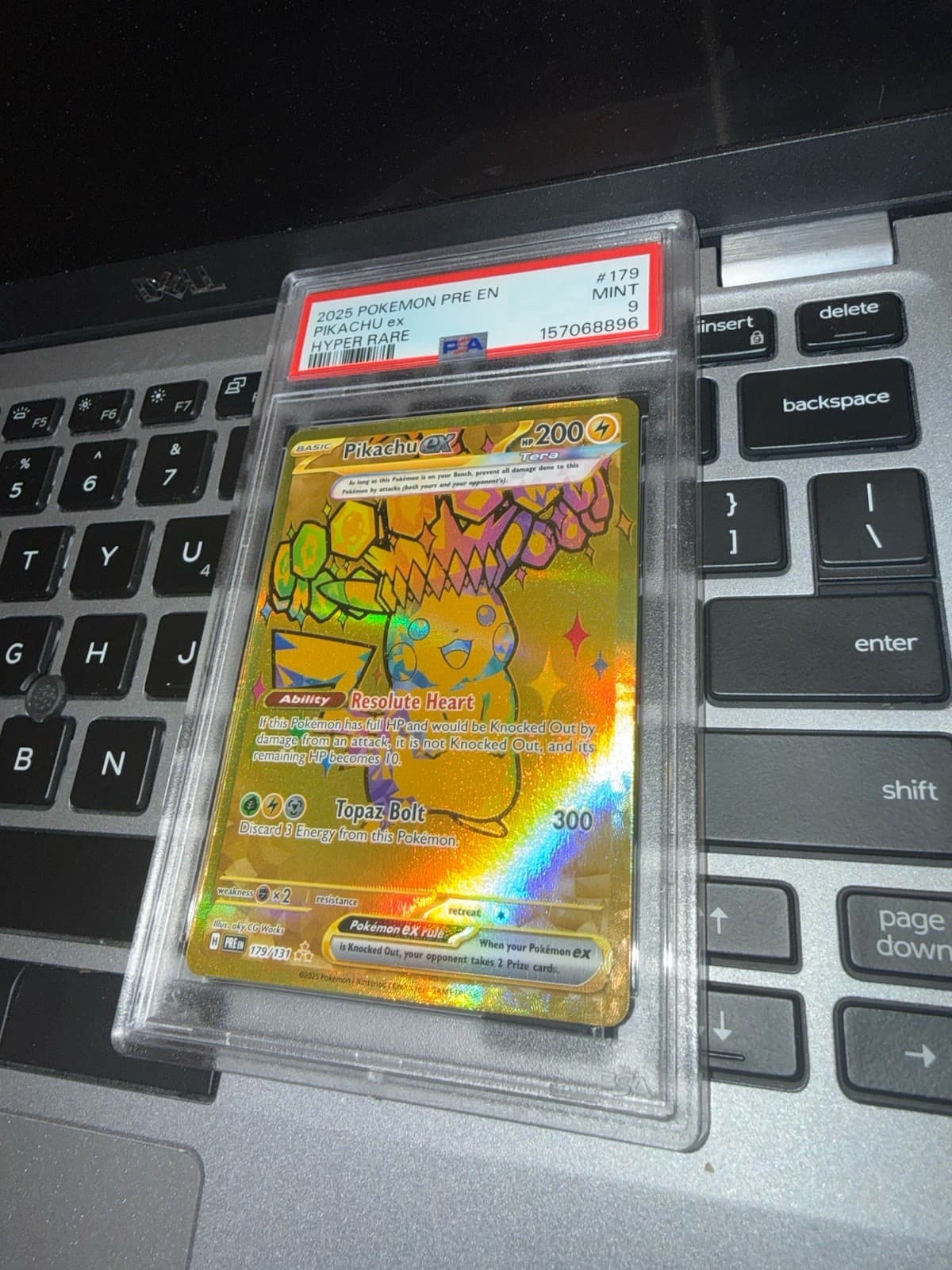 The Pokémon Company PSA 9 Pikachu ex Hyper Rare Full Art Holo 179/131 (2025)