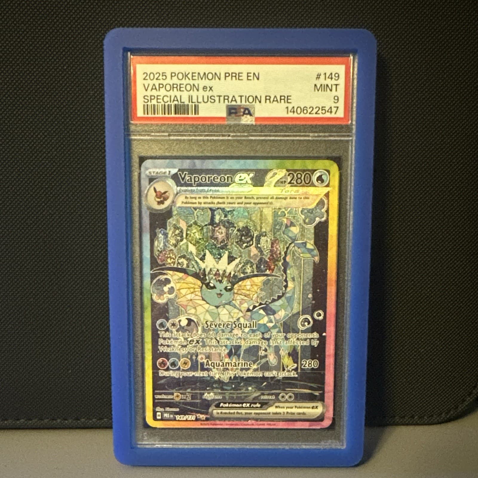 Pokemon TCG Vaporeon ex Sv: Prismatic Evolutions SIR Holo 149/131 280HP EN PSA 9