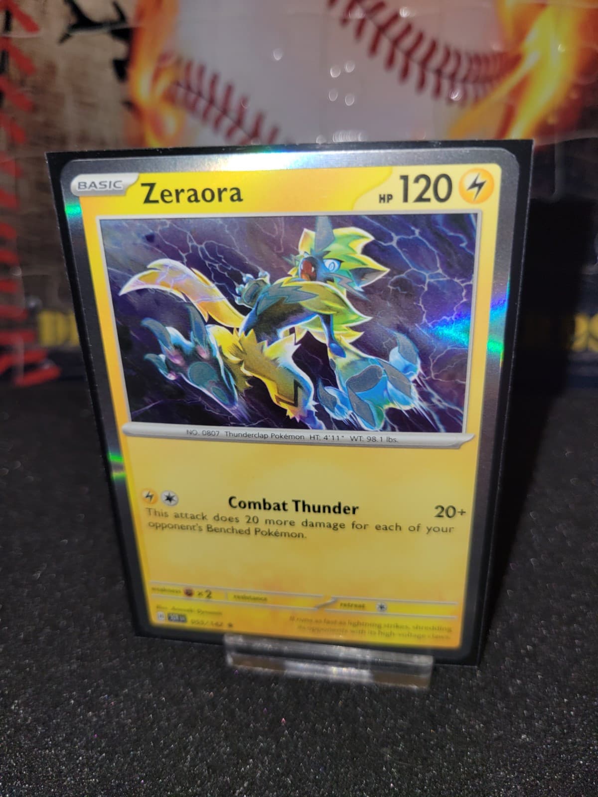 Zeraora 055/142 Sv07: Stellar Crown Holo Pokemon 