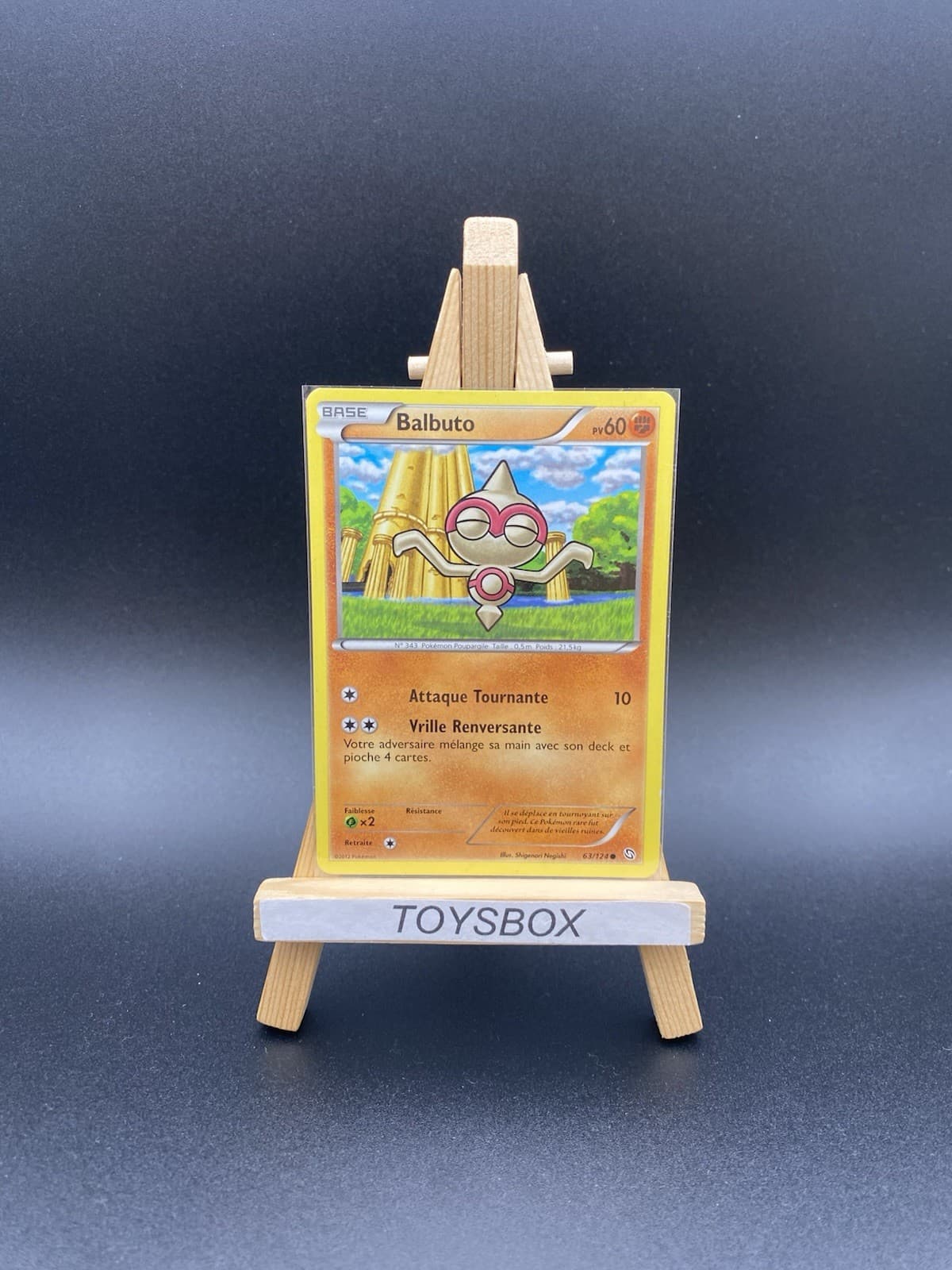 Carte Pokémon Balbuto 63/124 / Bloc NB Dragons Exaltés / TBE FR