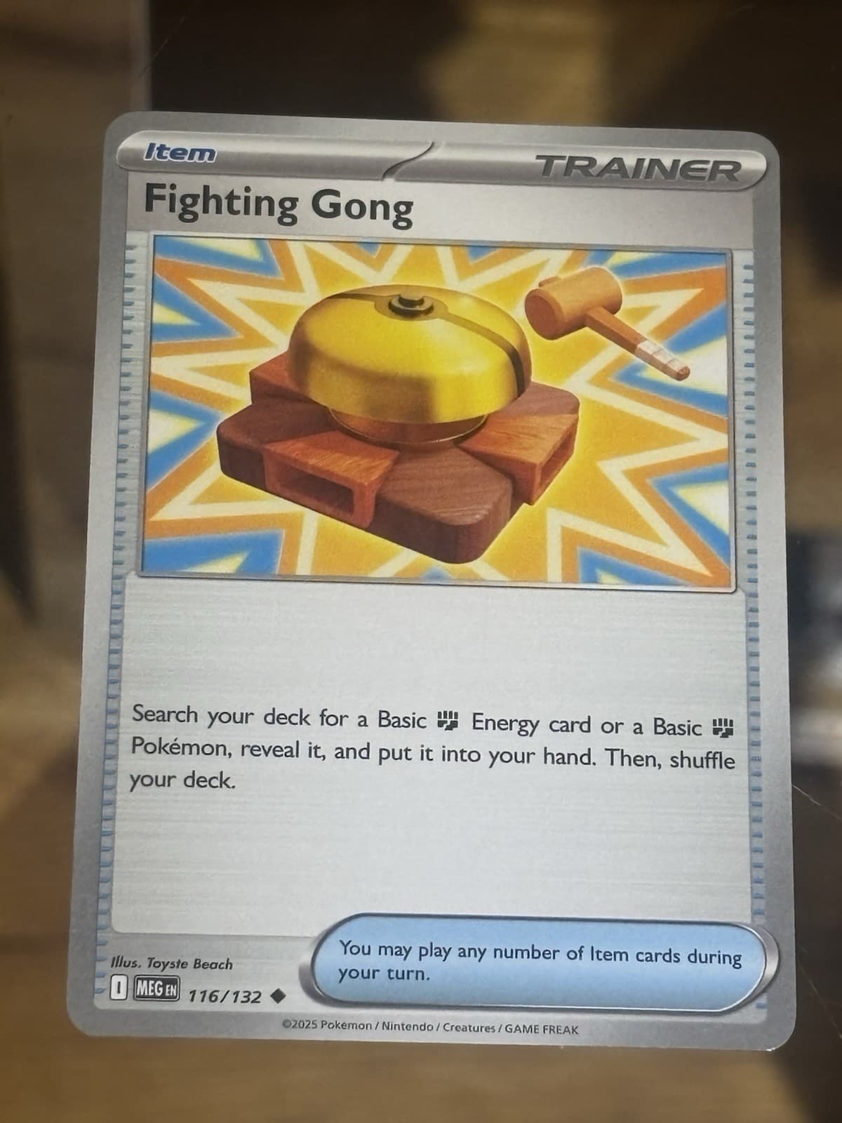 Fighting Gong 116/132 Uncommon Mega Evolution Pokemon Card