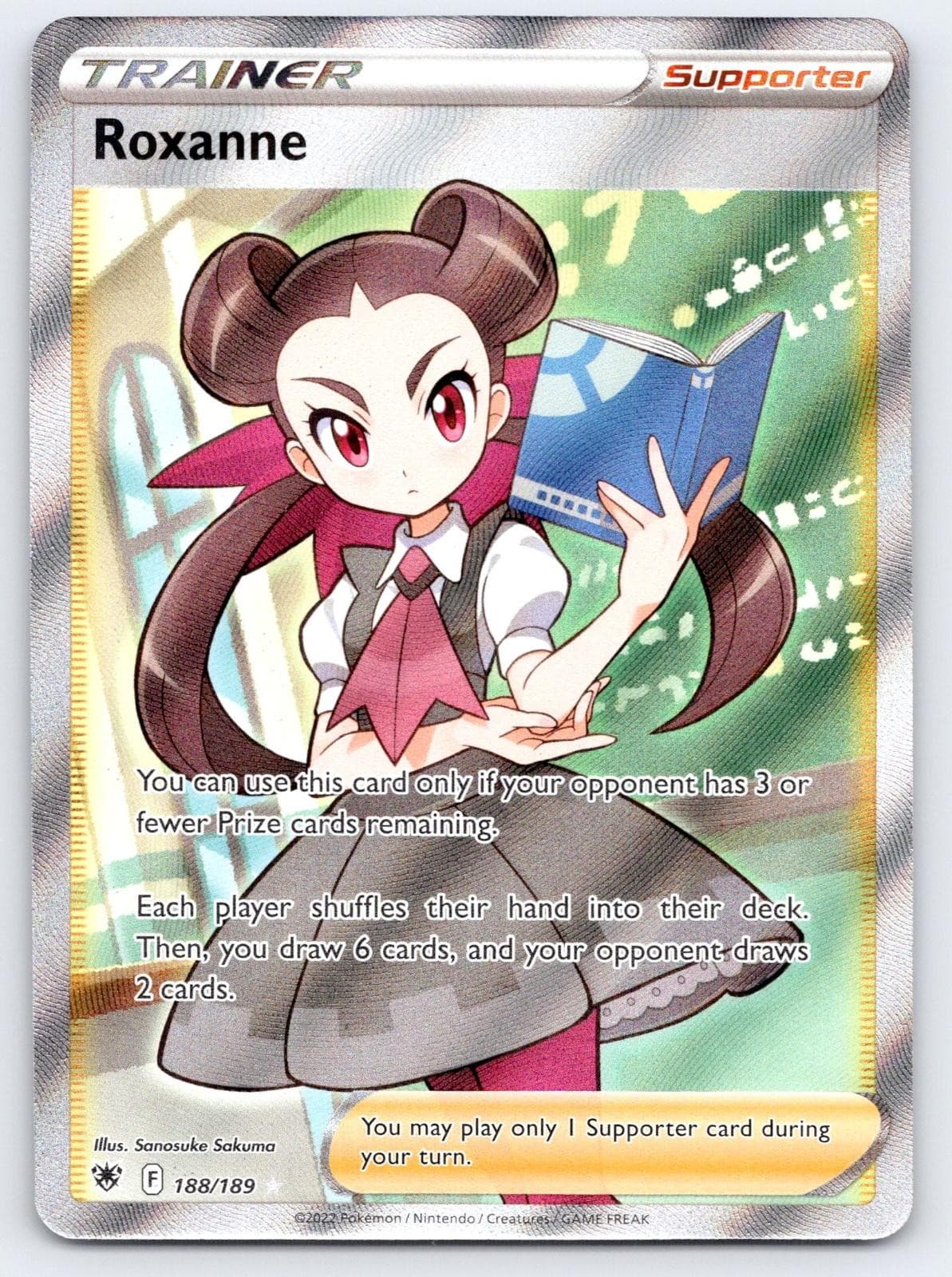 Roxanne 188/189 Ultra Rare Astral Radiance Pokemon Holo Near Mint