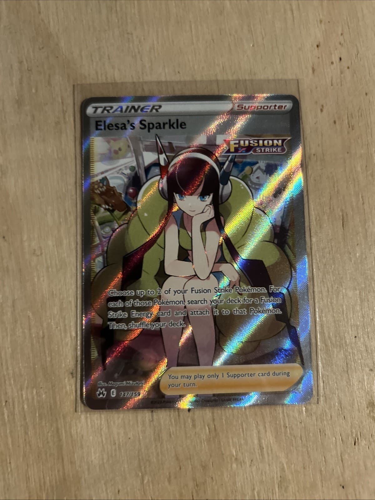 Elesa's Sparkle (Full Art) 147/159 (NM) - SWSH: Crown Zenith - UR - Pokemon TCG