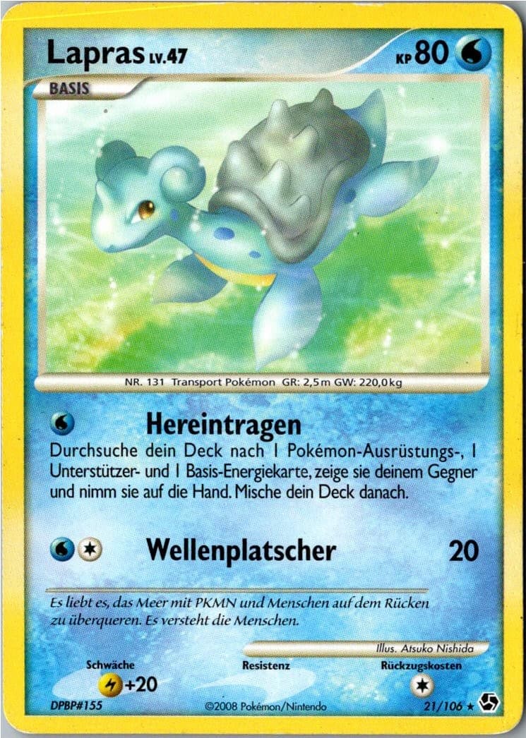 Pokemon Lapras 21/106 Epische Begegnungen Deutsch