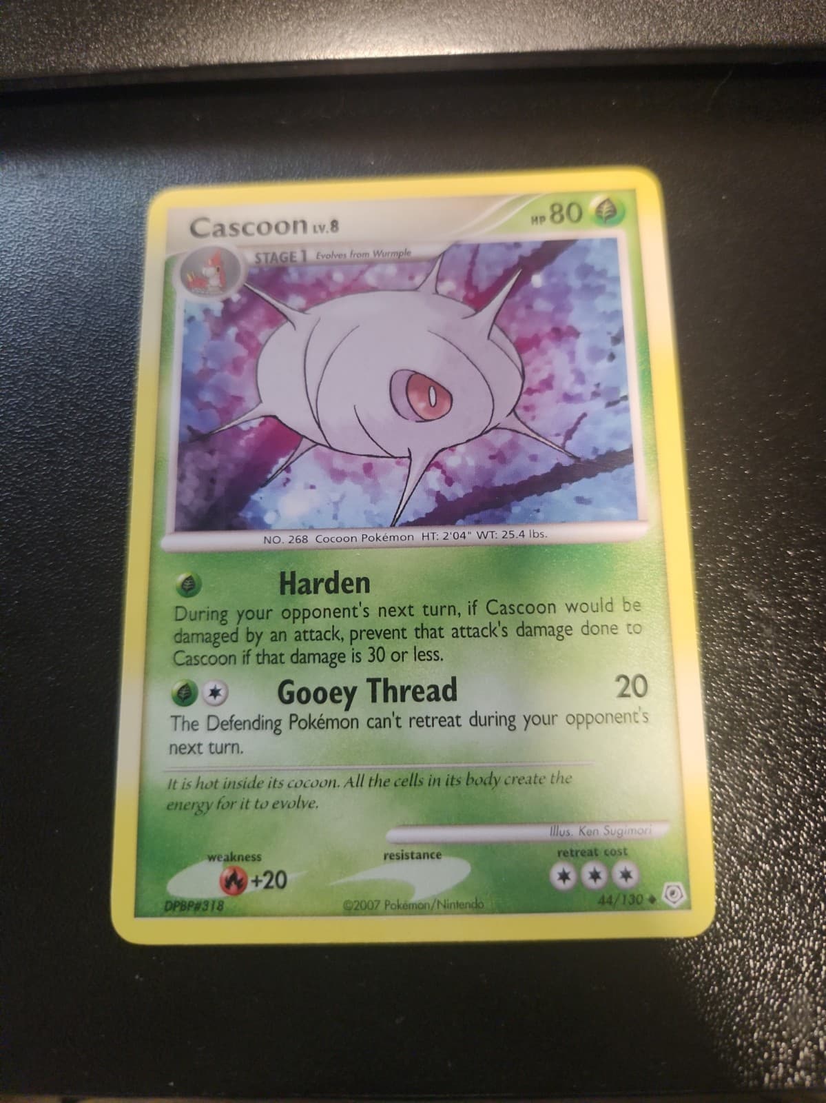 Cascoon 44/130 Diamond and Pearl Regular Light Play Pokemon TCG
