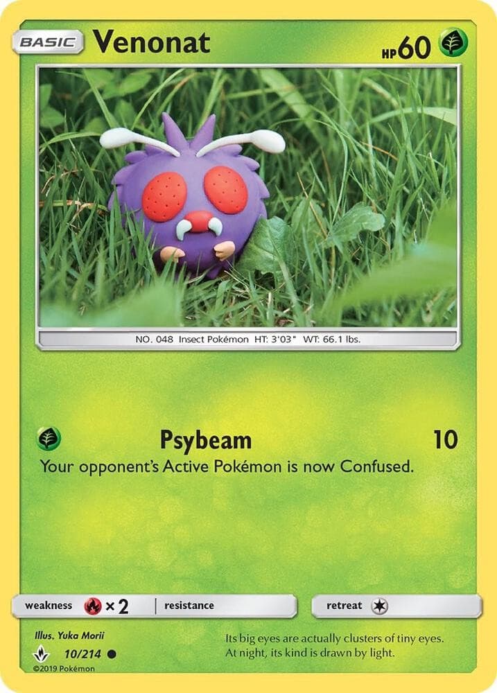 Venonat (10) 10/214 Common Pokemon SM - Unbroken Bonds NM