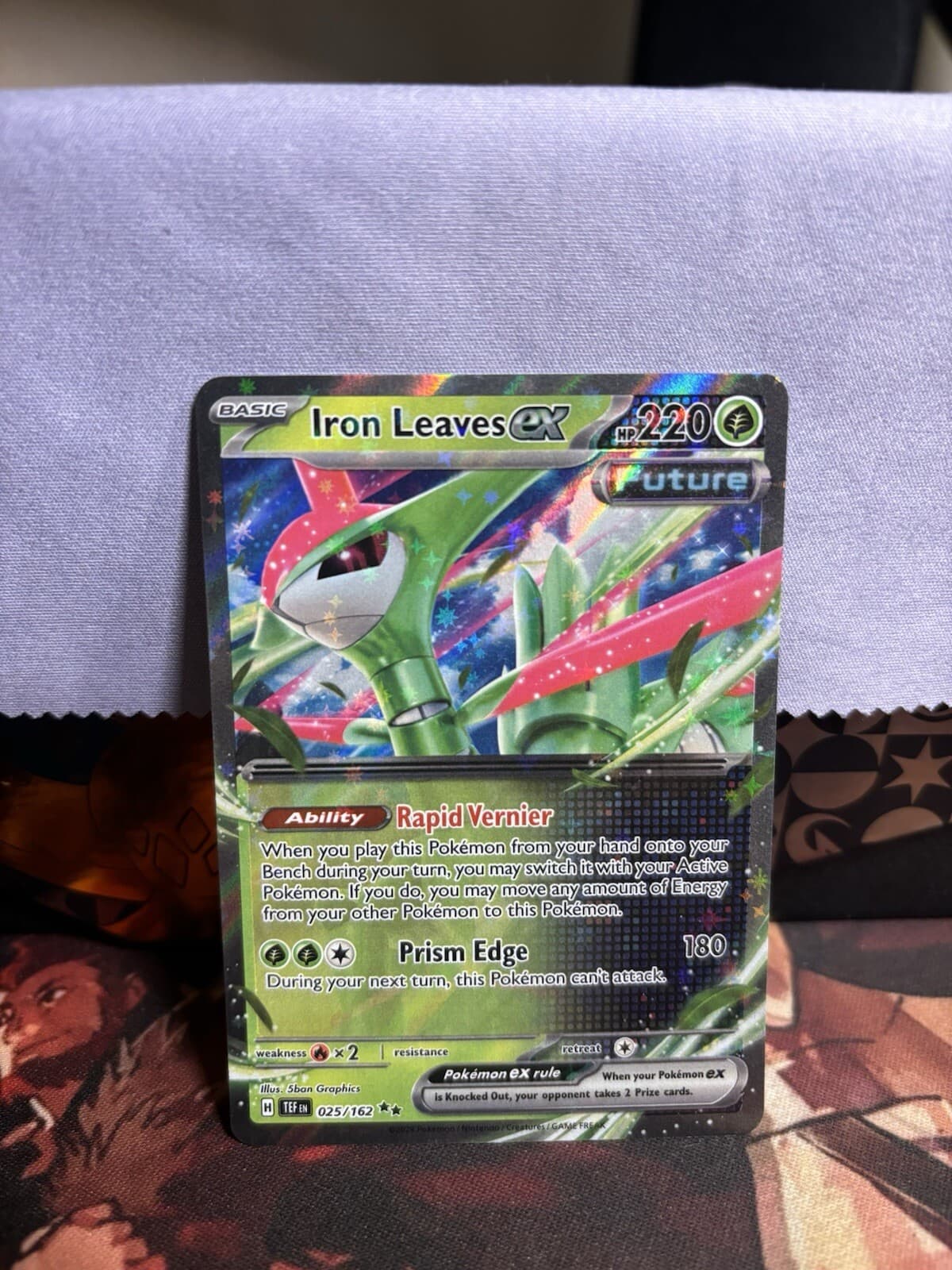 Iron Leaves EX 25/162 Temporal Forces Pokemon TCG Holo