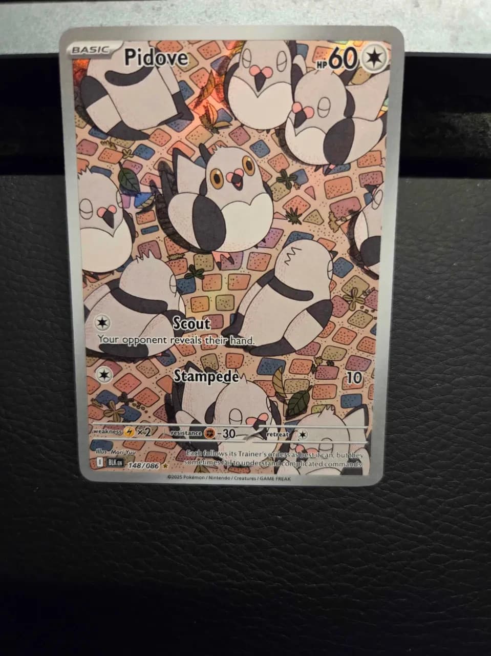 Pidove 148/086 SV: Black Bolt Illustration Rare Pokemon TCG