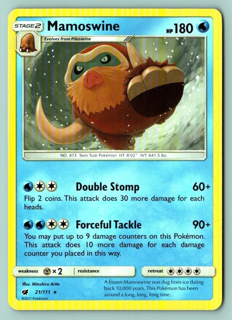 Mamoswine 21/111 Crimson Invasion Pokemon NM