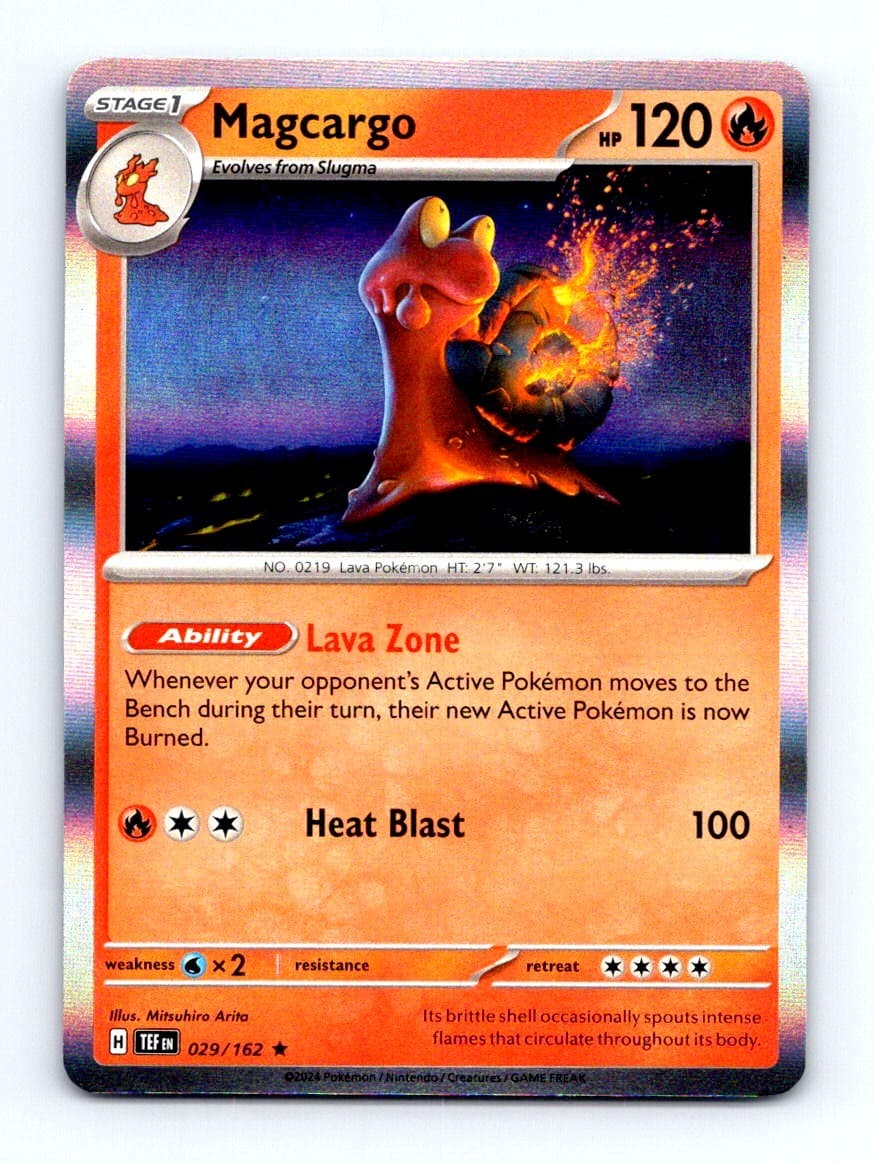 #29 2024 Temporal Forces Magcargo HOLO RARE