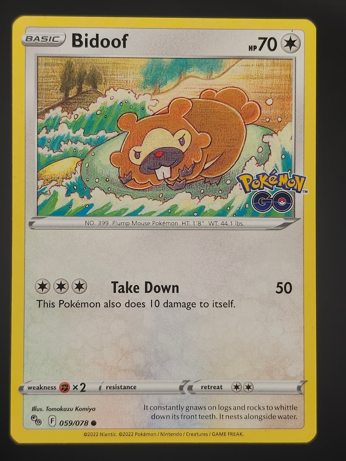 Bidiza 059/078 – Pokémon GO – Non Holo – EN - PL – Pokémon TCG