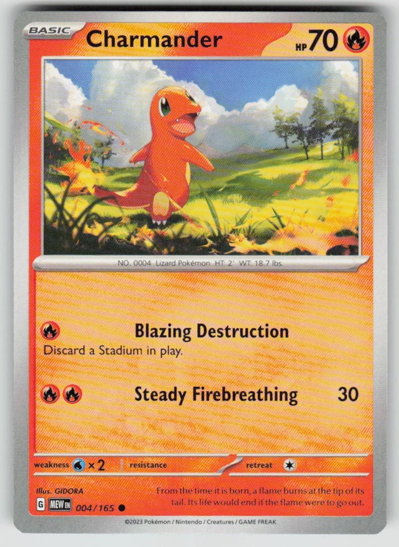 Pokemon Charmander 004/165 SV: Scarlet & Violet 151 Normal