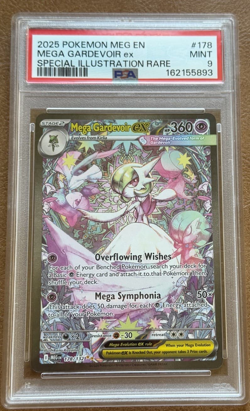 The Pokémon Company Mega Gardevoir ex 178/132 ME01 SIR Holo PSA 9