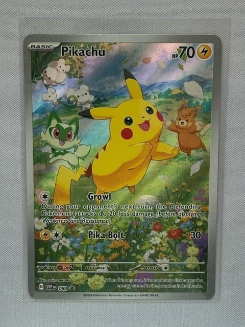 Pokemon Pikachu SVP 088 Scarlet & Violet Black Star Promo Holo Full Art - B