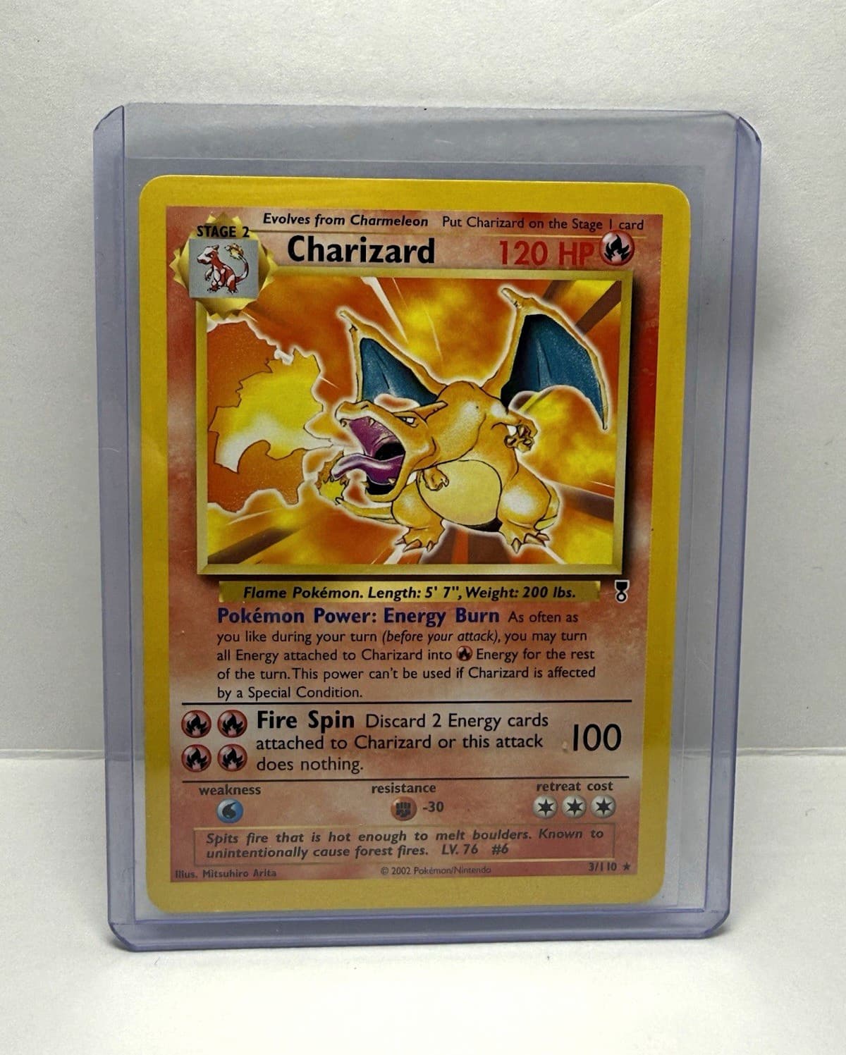 Pokémon TCG Charizard 3/110 Legendary Collection Holo Rare EN 2002 120 HP