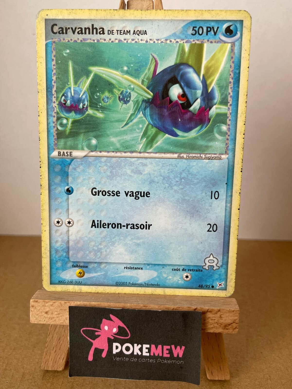 💦 CARVANHA 48/95 - PLAYED - EX TEAM MAGMA VS TEAM AQUA  - Carte Pokémon FR 💦