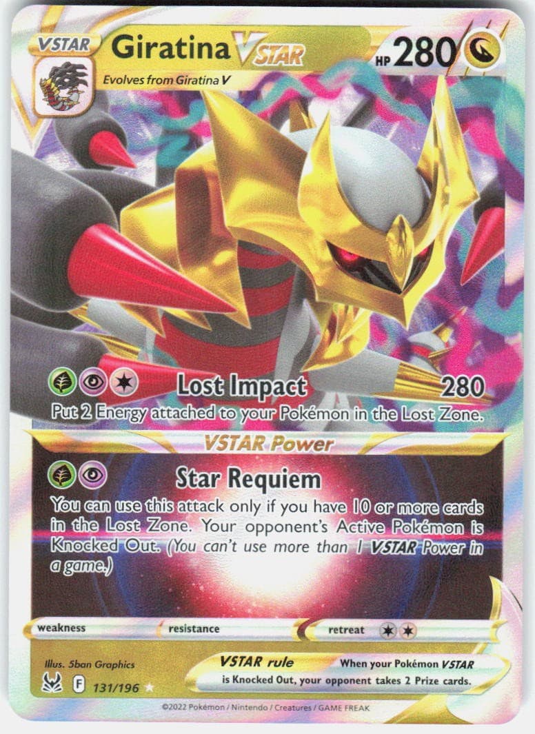 Giratina VSTAR 131/196 Holo Ultra Rare Lost Origin Pokemon Near Mint