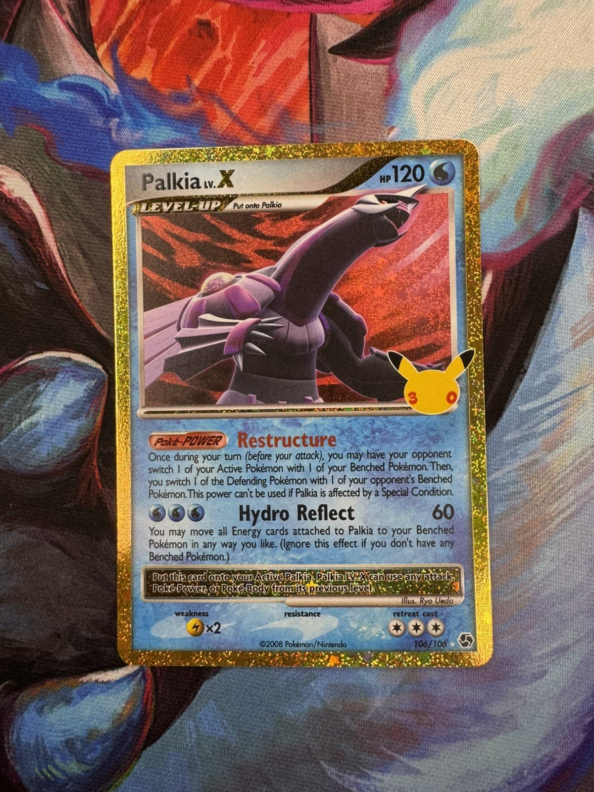 2026 Palkia LV.X 106/106 Pokemon 30th Celebration Classic Collection Gold Border
