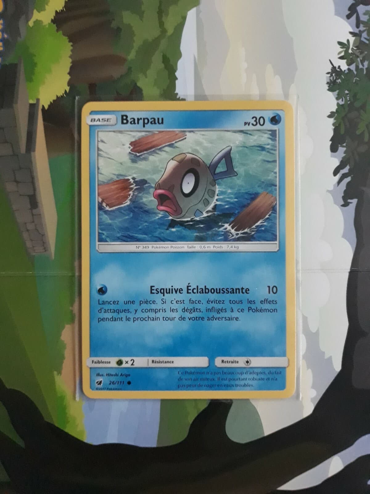 Carte Pokémon Barpau 26/111 ( Invasion Carmin ) NEUF Sortie De Booster FR