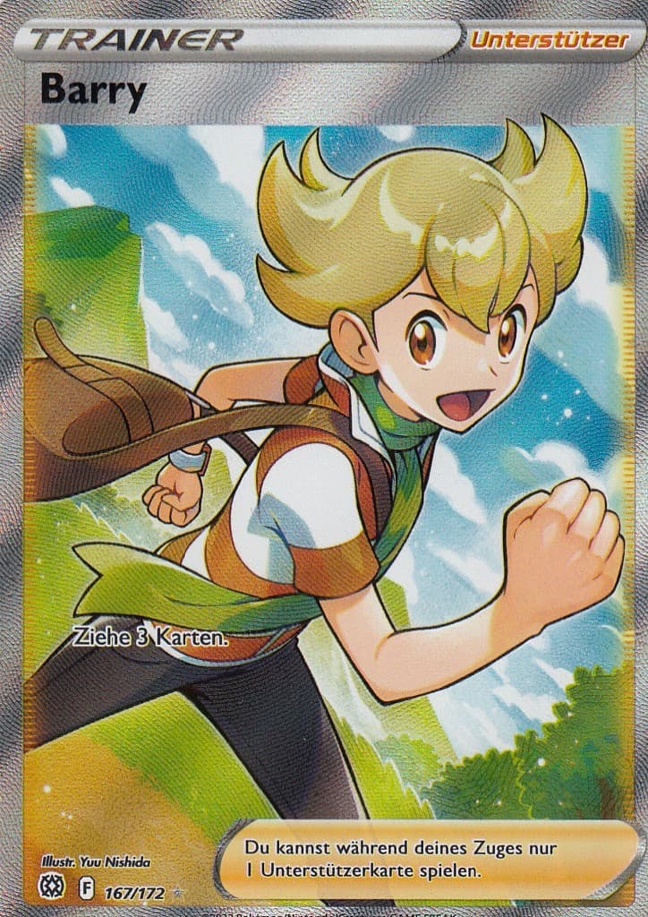 Barry 167/172 Pokemon Strahlende Sterne Karte Deutsch